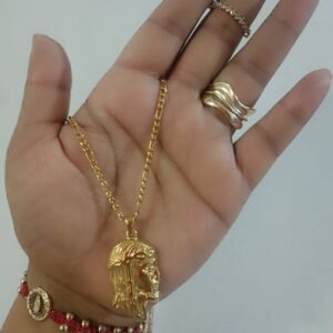 Cadena tejido Cartier laminada en oro 18k