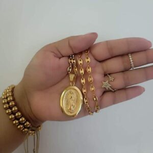 Cadena Tejido Gucci Laminado en Oro 18k