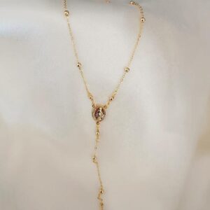 Rosario  Con Baño de Oro 14k