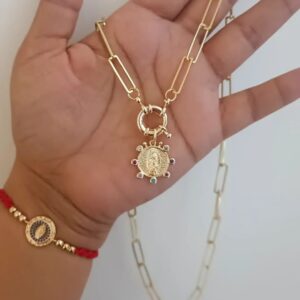 Cadena Bañadas en Oro 18k
