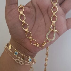 Gargantilla Con Baño de Oro 18k