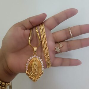 Cadena Tejido Serpiente Laminada en Oro 18 K