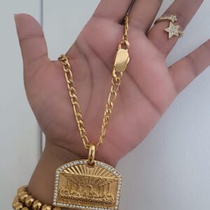 Cadena Tejido Cartier Laminada en Oro 24K